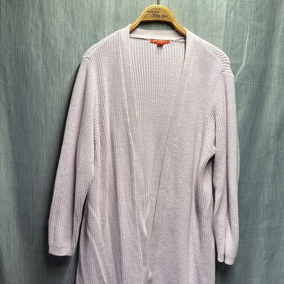 Joe fresh Lavender Open-Front Cardigan Sweater size 1X - Picture 3 of 8